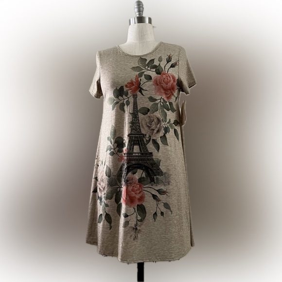 Floral Eiffel Tower Dress - Picture 1 of 11